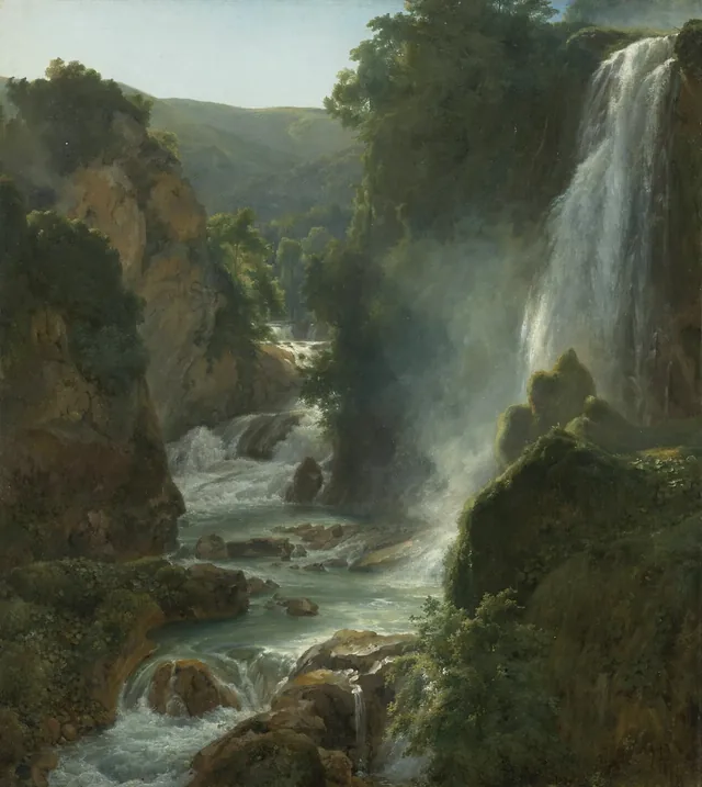 The Waterfall (Tivoli), Achille Etna Michallon