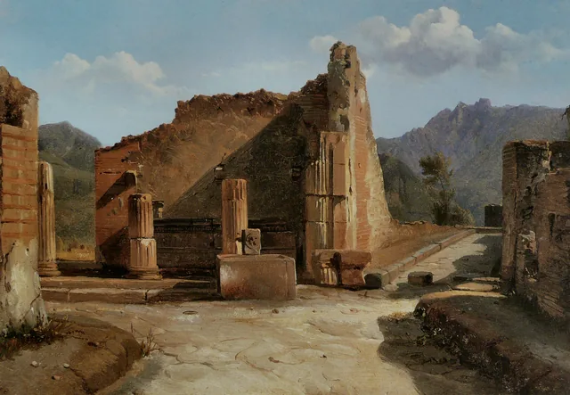 The Forum at Pompeii, Achille Etna Michallon