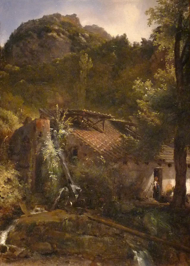 The Moulin de la Cuve, Achille Etna Michallon