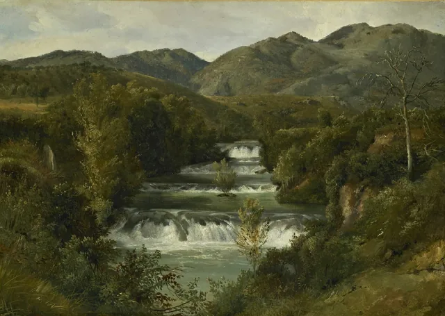 Mountain Landscape with a Torrent, Achille Etna Michallon
