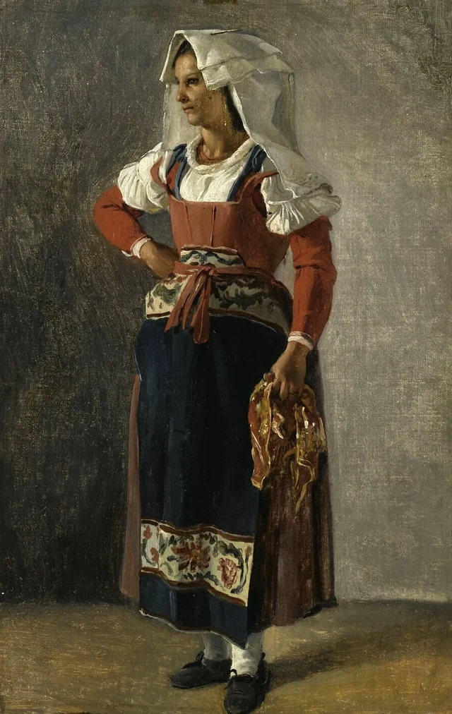 Peasant Woman from the Environs of Rome, Achille Etna Michallon