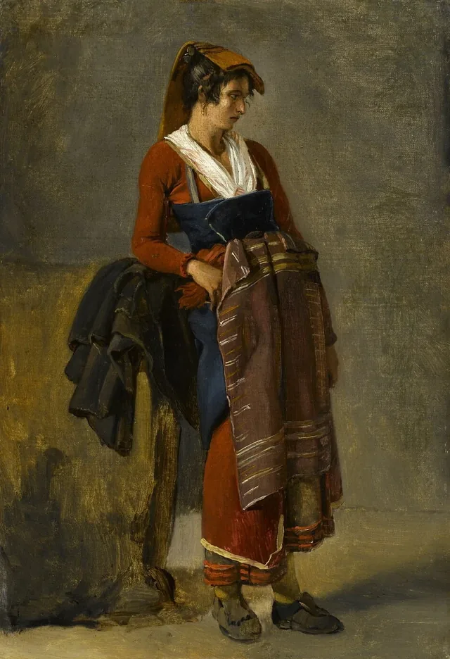 Peasant Woman from the Environs of Rome, Achille Etna Michallon