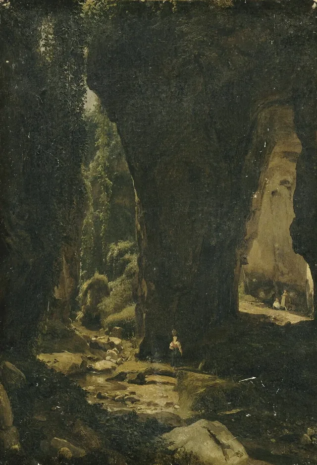 Ravine at Sorrento, Achille Etna Michallon
