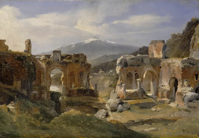 Ruinas del teatro de Taormina (Sicilia)
