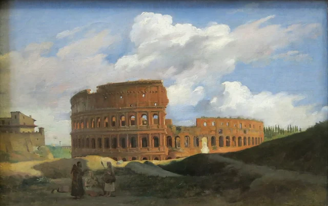 View of the Colosseum in Rome, Achille Etna Michallon