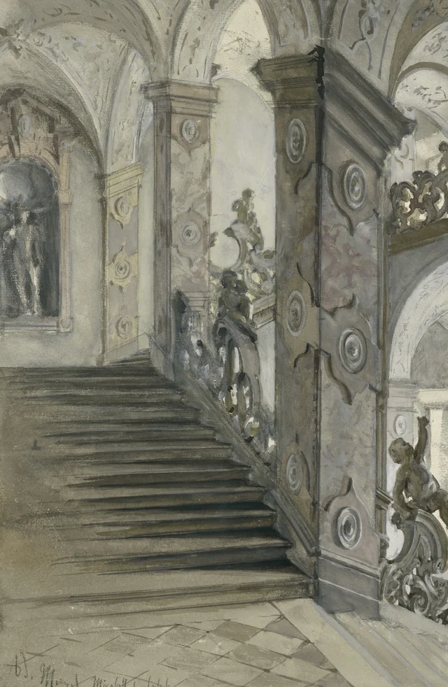 Castillo de Mirabell en Salzburgo, la escalera de Lucas von Hildebrandt