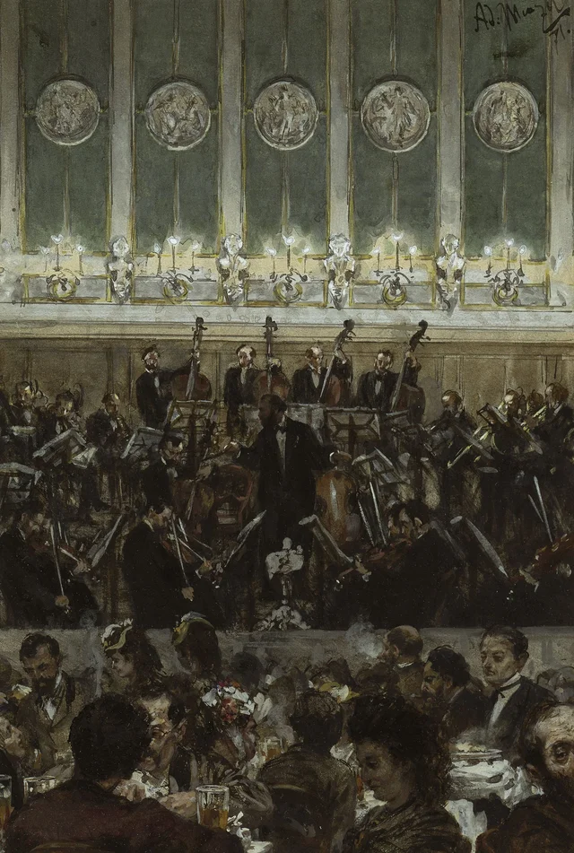 Concert at Bilse's, Adolph Menzel