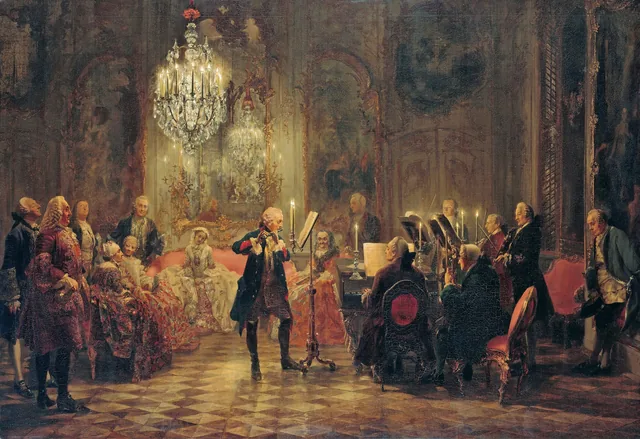 O concerto de flauta de Frederico, o Grande, em Sanssouci