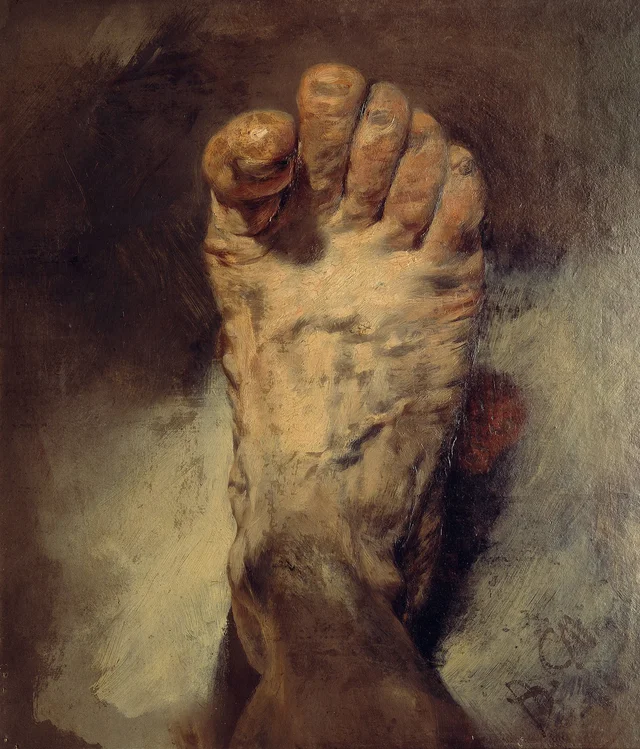 Le Pied de l'artiste, Adolph Menzel