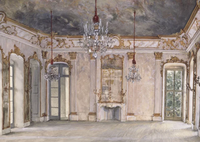 Sala en el castillo de Rheinsberg