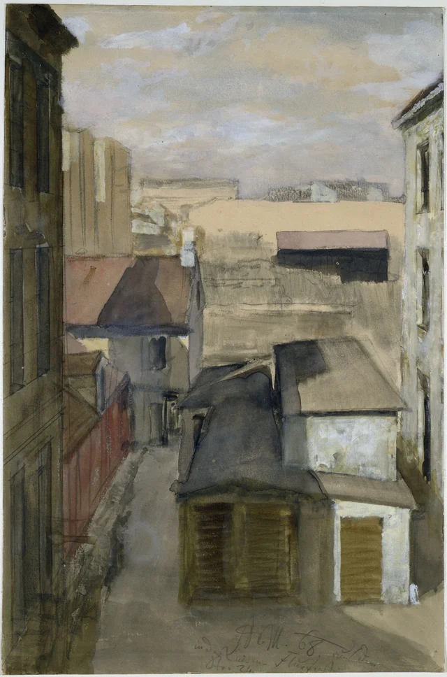 Vue de la fenêtre au 24, Luisenstraße