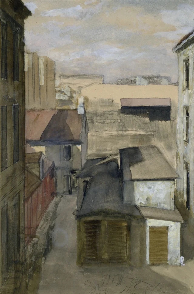 Vista desde la ventana en el número 24 de la Luisenstraße