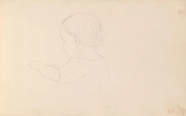 後ろ向きの子ども