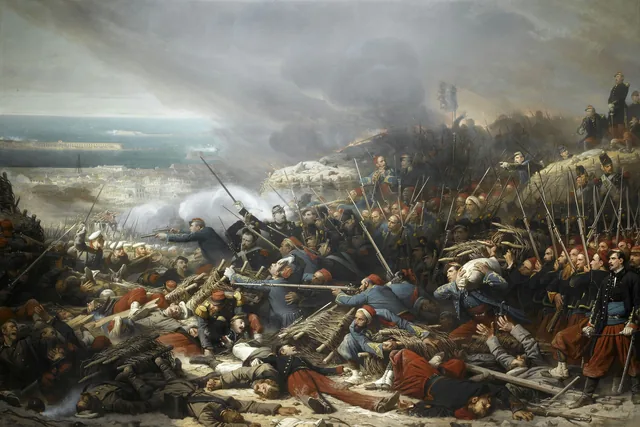 Fighting in the Gorge of Malakoff, 8 September 1855, Adolphe Yvon