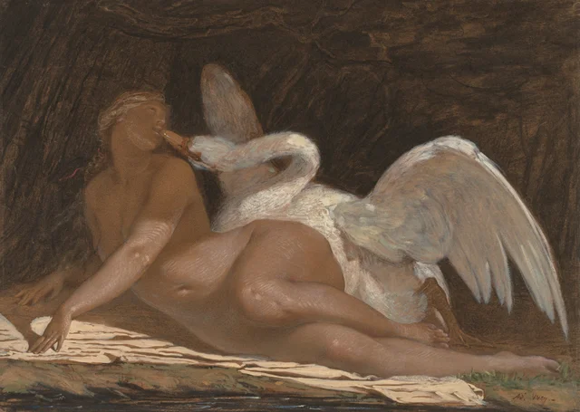 Leda and the Swan, Adolphe Yvon