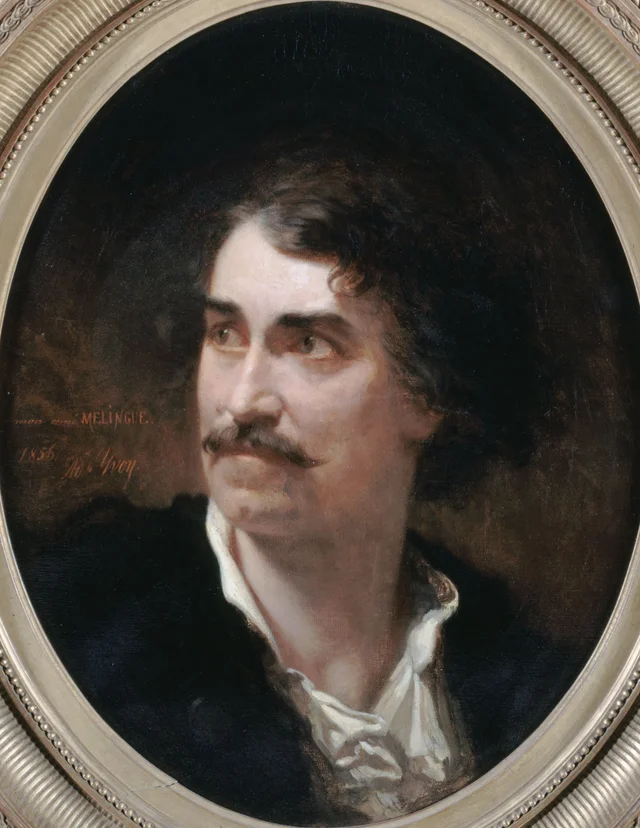 俳優・彫刻家エティエンヌ・メラング（1808–1875）の肖像, アドルフ・イヴォン