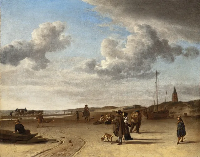 La playa de Scheveningen, Adriaen van de Velde
