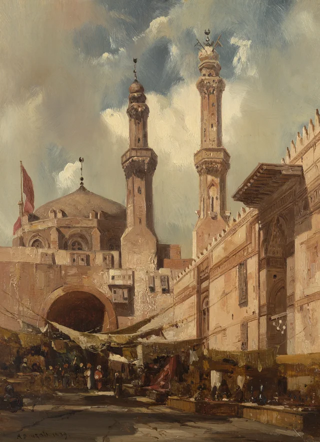 Um bazar no Cairo, Adrien Dauzats