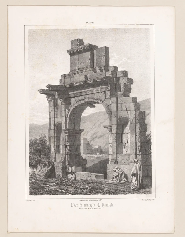 O Arco do Triunfo de Djemila, Adrien Dauzats