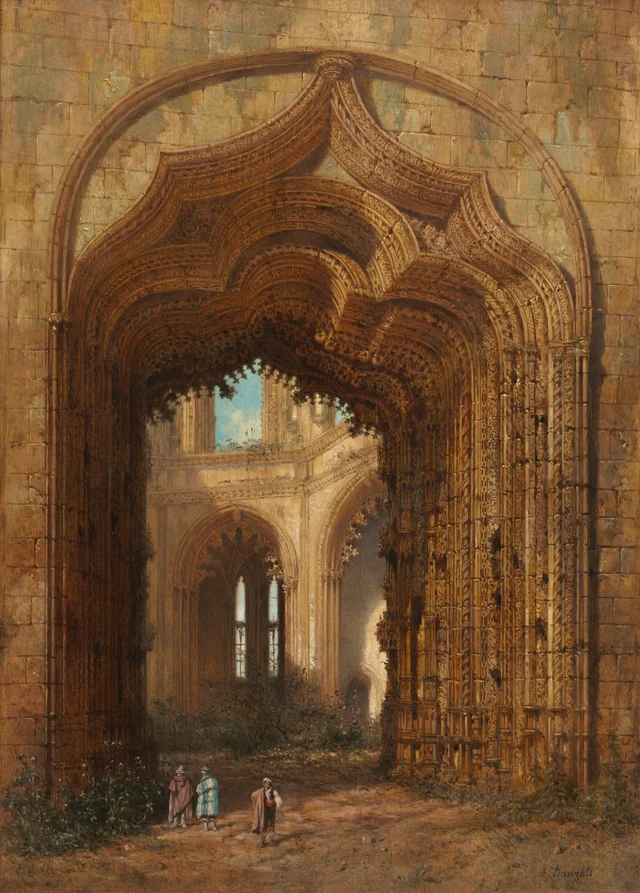 Iglesia en ruinas, Adrien Dauzats