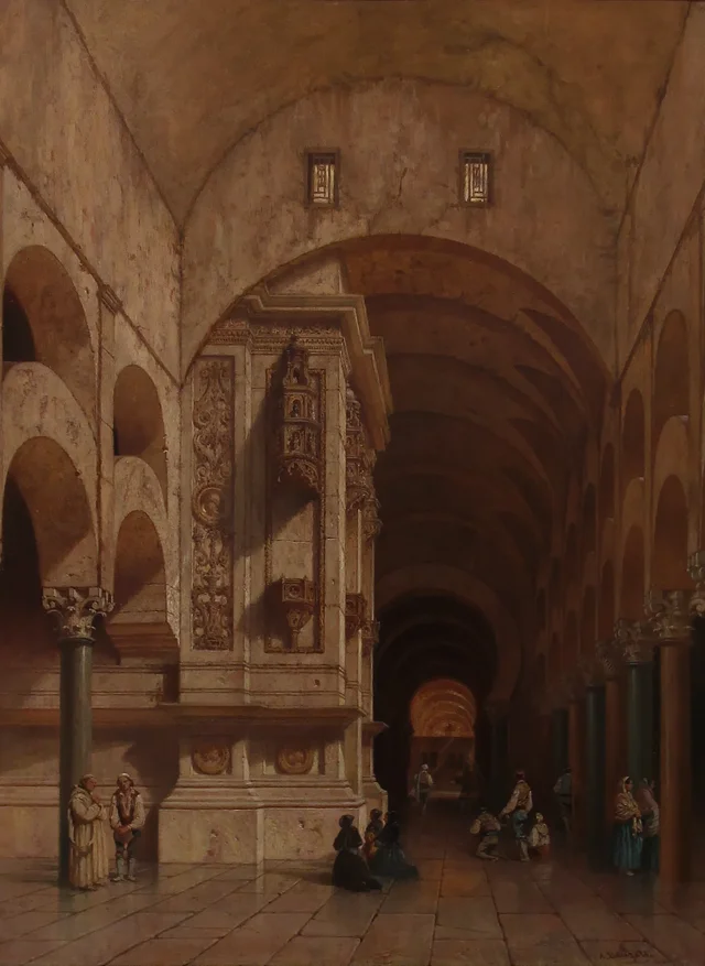 Interior de la mezquita de Córdoba, Adrien Dauzats