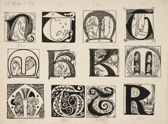 第14章のための12の飾り頭文字