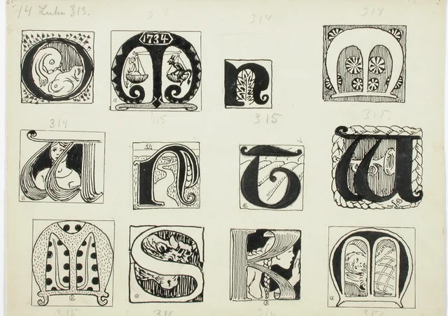 第14章のための12の飾り頭文字
