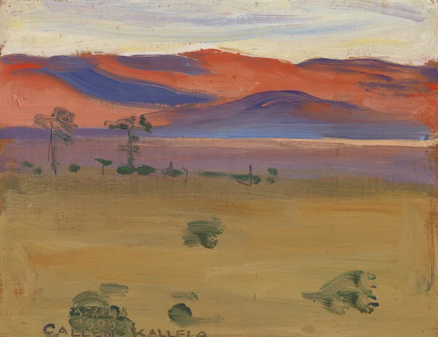 Puesta de sol en el desierto, Akseli Gallen-Kallela