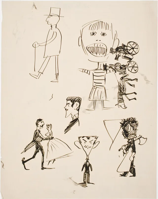 子どもらしい素描と戯画