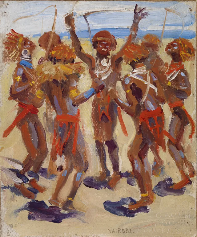 踊るキクユの戦士たち