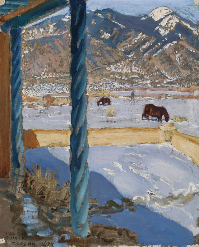 Casa de Taos ao sol, Akseli Gallen-Kallela