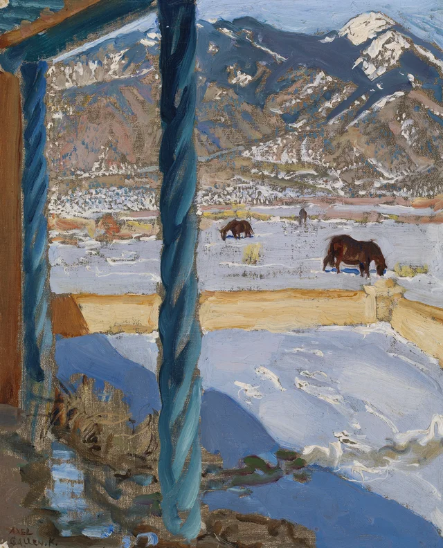 Casa de Taos al sol, Akseli Gallen-Kallela