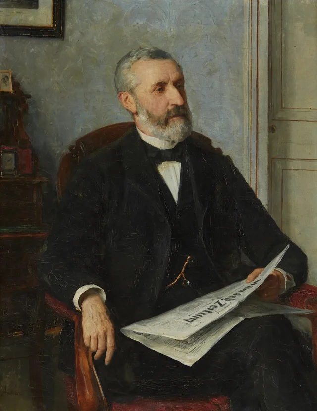 Retrato de August Munzinger-Hirt, Albert Anker