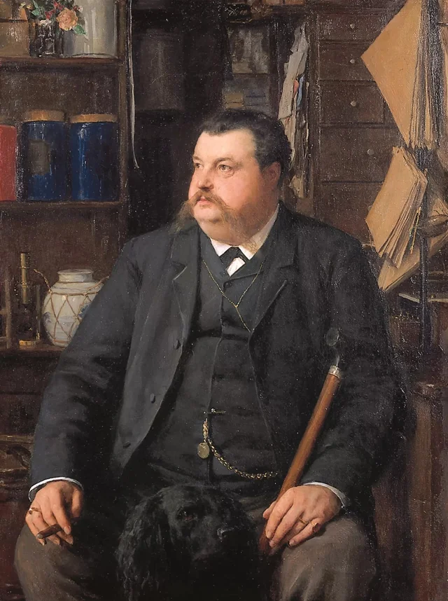 Retrato de Franz Anton Zetter-Collin, Albert Anker