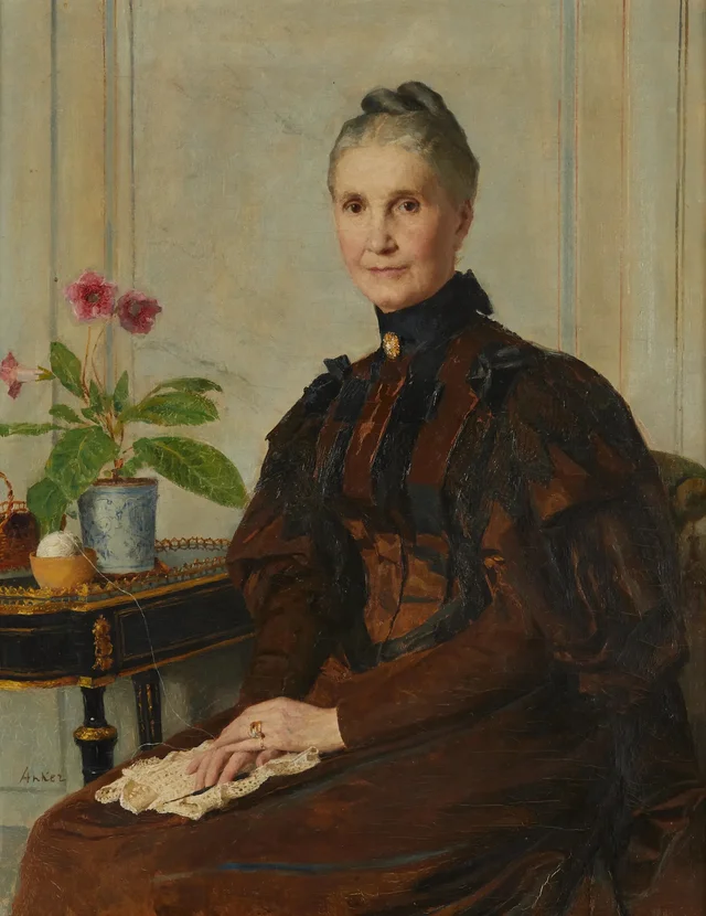 Retrato de Nanette Munzinger-Hirt, Albert Anker