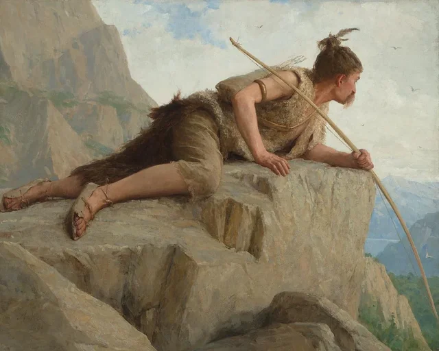 O Homem das palafitas, Albert Anker