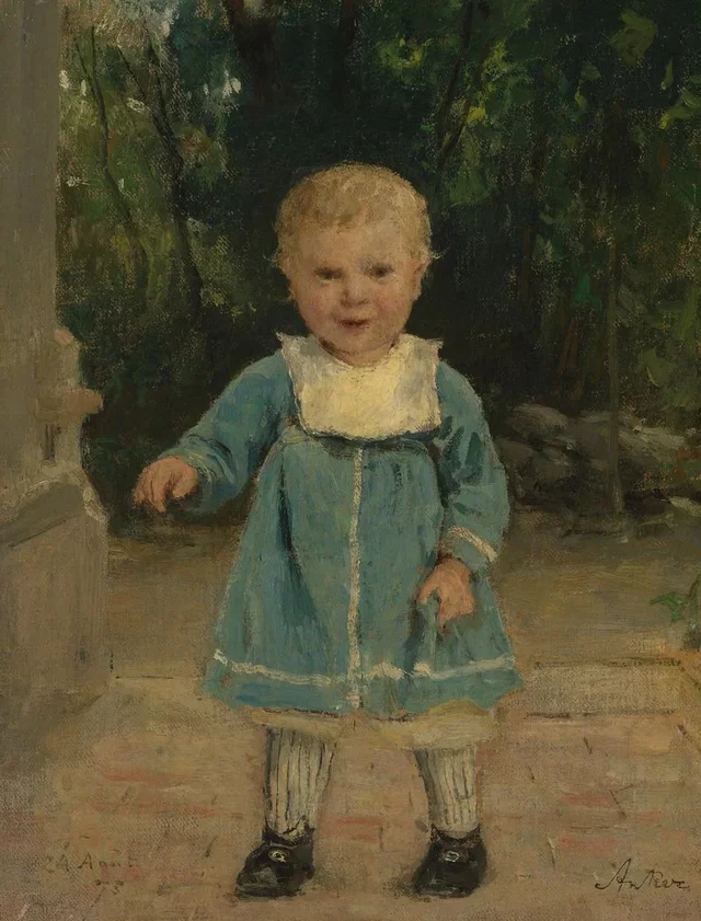 Os primeiros passos de Maurice Anker, Albert Anker