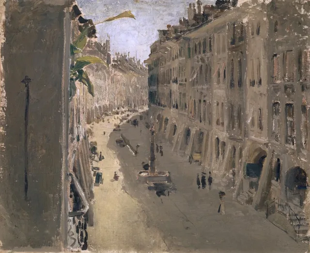 A Gerechtigkeitsgasse em Berna, Albert Anker