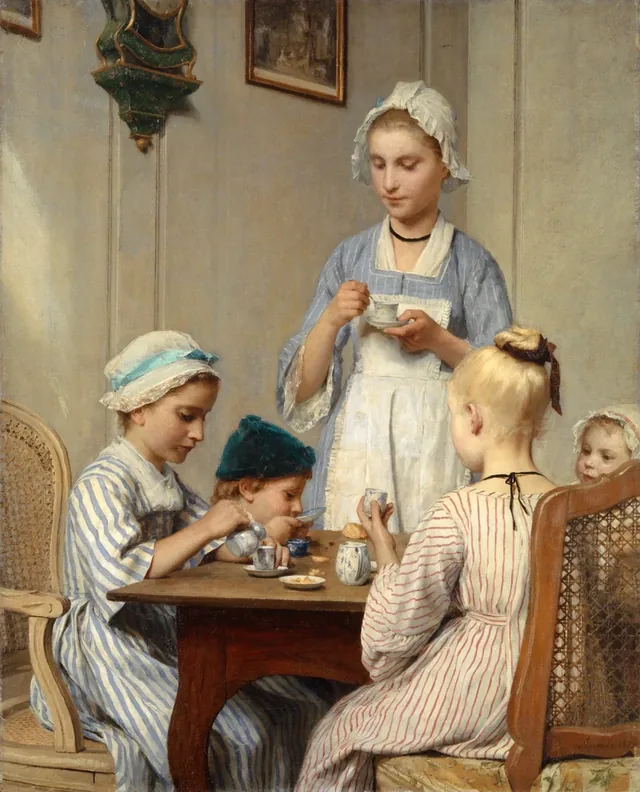 O Café da manhã das crianças, Albert Anker
