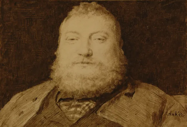 O Bon vivant, Albert Anker