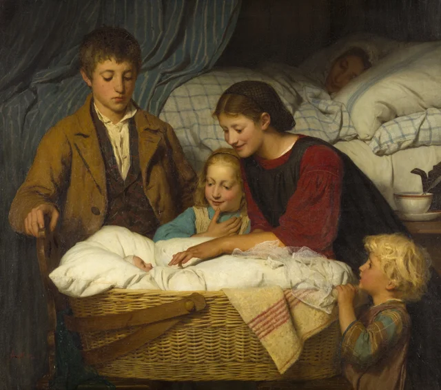 O Recém-nascido, Albert Anker