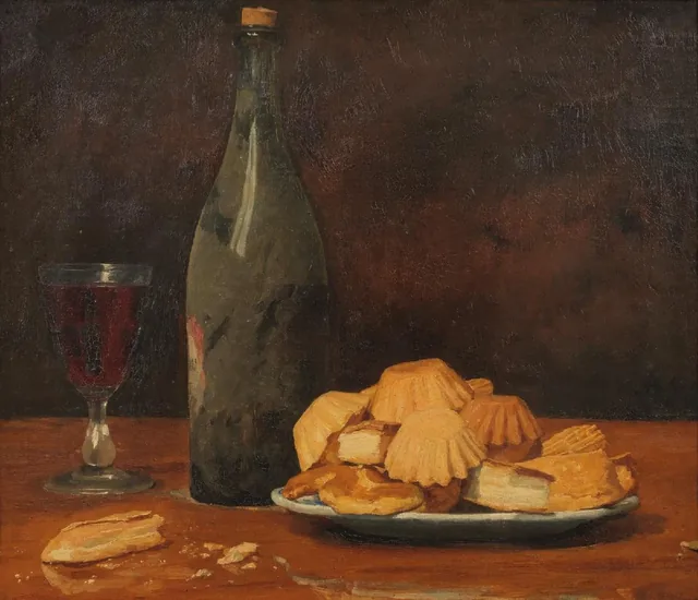 Natureza-morta: vinho velho, Albert Anker