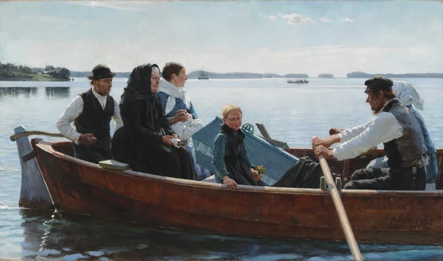 El cortejo fúnebre de un niño, Albert Edelfelt