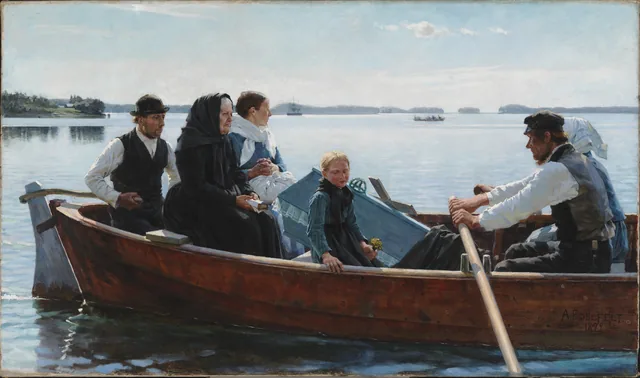 Le Convoi d'un enfant, Albert Edelfelt