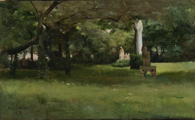 El jardín del museo de Cluny en París