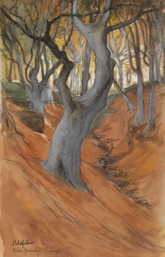 Bosque de hayas, Albert Edelfelt