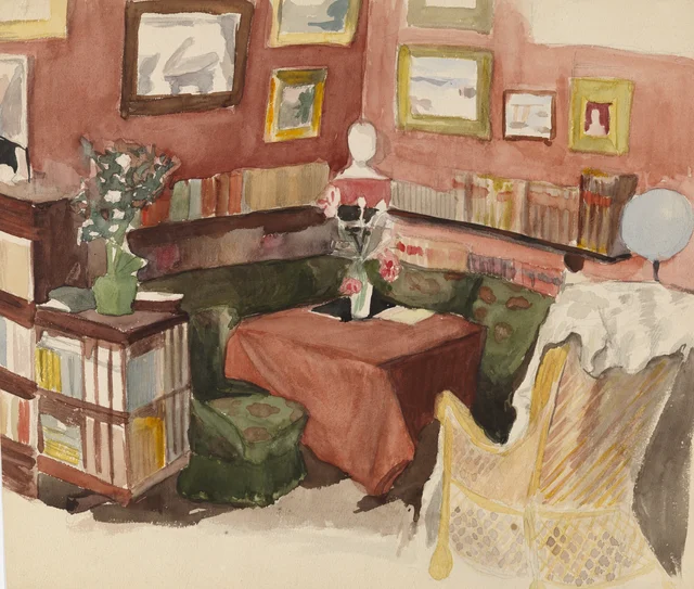 Interior de la casa de Annie y Berta Edelfelt en Helsinki