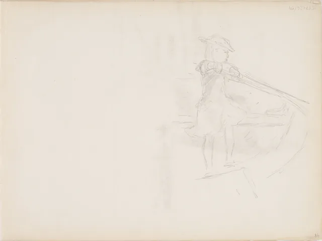 舟を漕ぐ少女