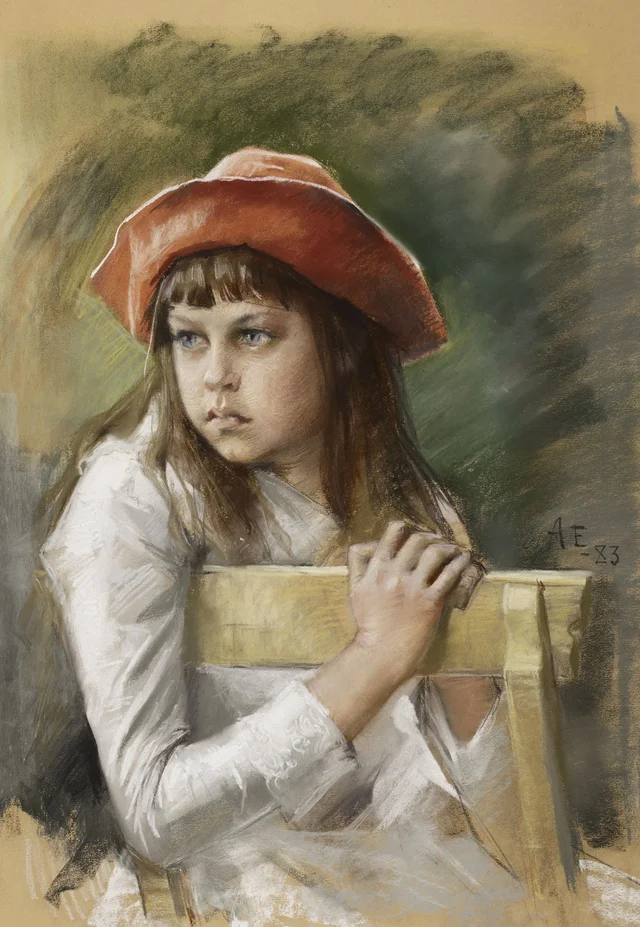 Retrato de la hermana del artista, Berta Edelfelt