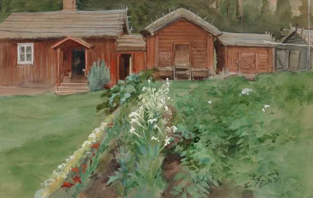 La casa del viejo Karlsson en Haikko, Albert Edelfelt